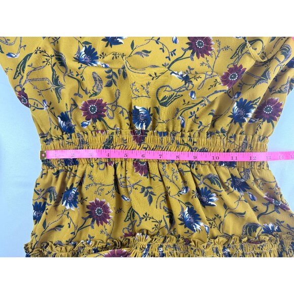 Misa Los Angeles, Lorena Dress Yellow Floral Boho Chic Medium Orig. $329 - Picture 7 of 10